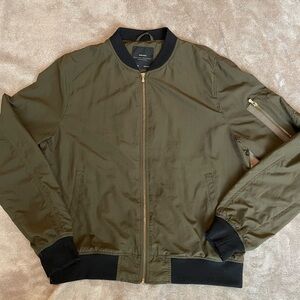 Olive Green Bomber Jacket
